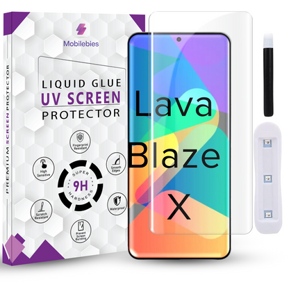 Lava Blaze X Premium HD+ UV Glass Screen Protector