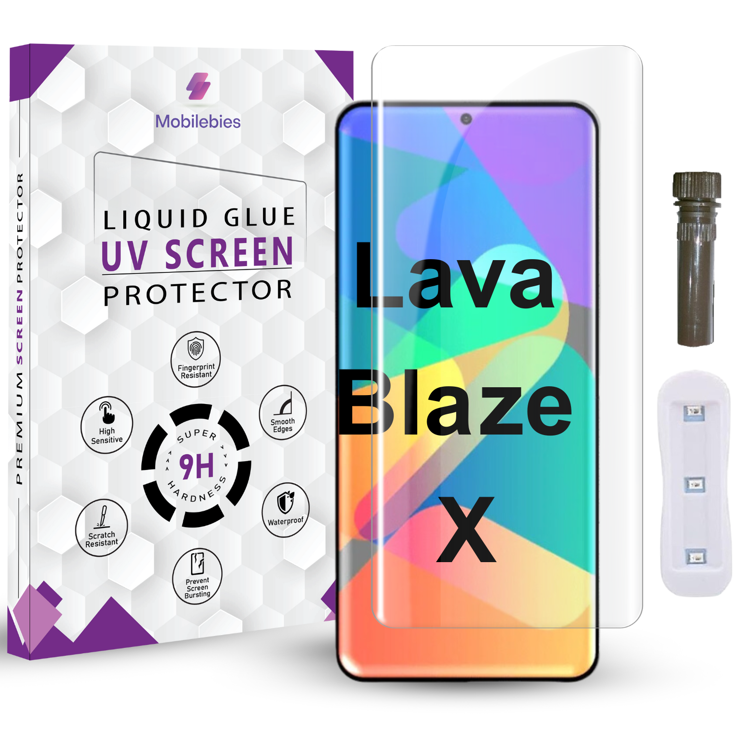 Lava Blaze X Advanced HD+ UV Glass Screen Protector Main image