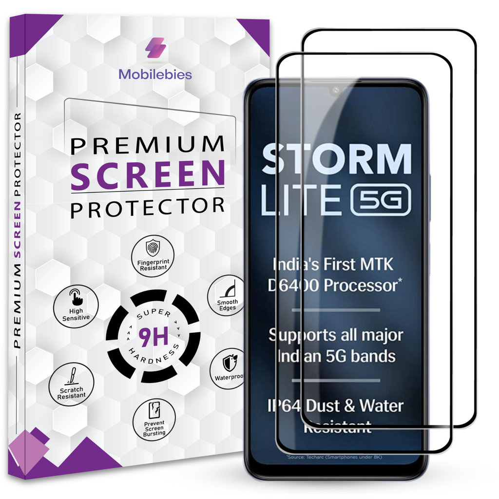 Tempered Glass for Lava Storm Lite 5G Premium Screen Protector Guard