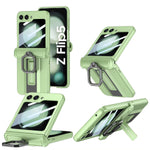 Magnetic Hinge Ring Stand Armor Case For Samsung Galaxy Z Flip 6