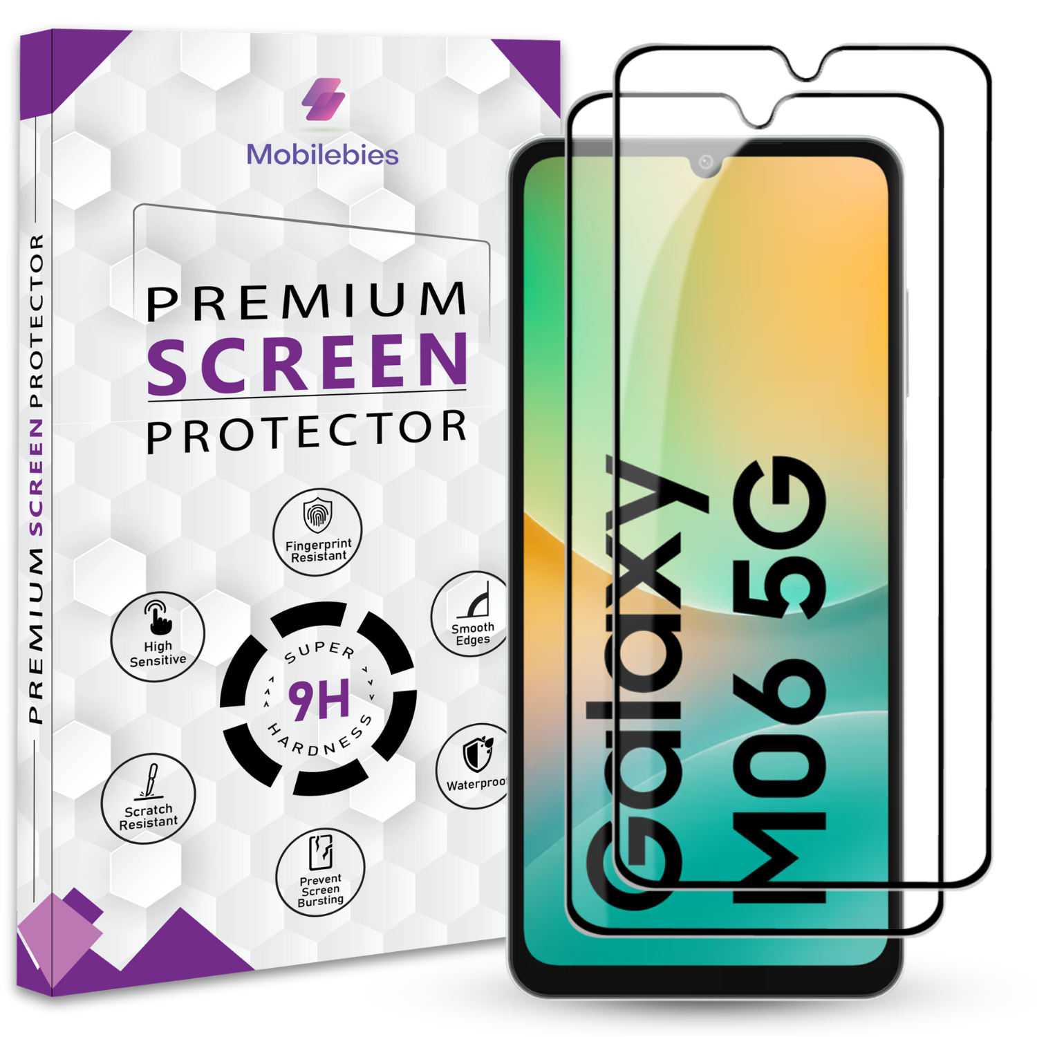 Tempered Glass for Samsung M06 Premium Screen Protector Guard