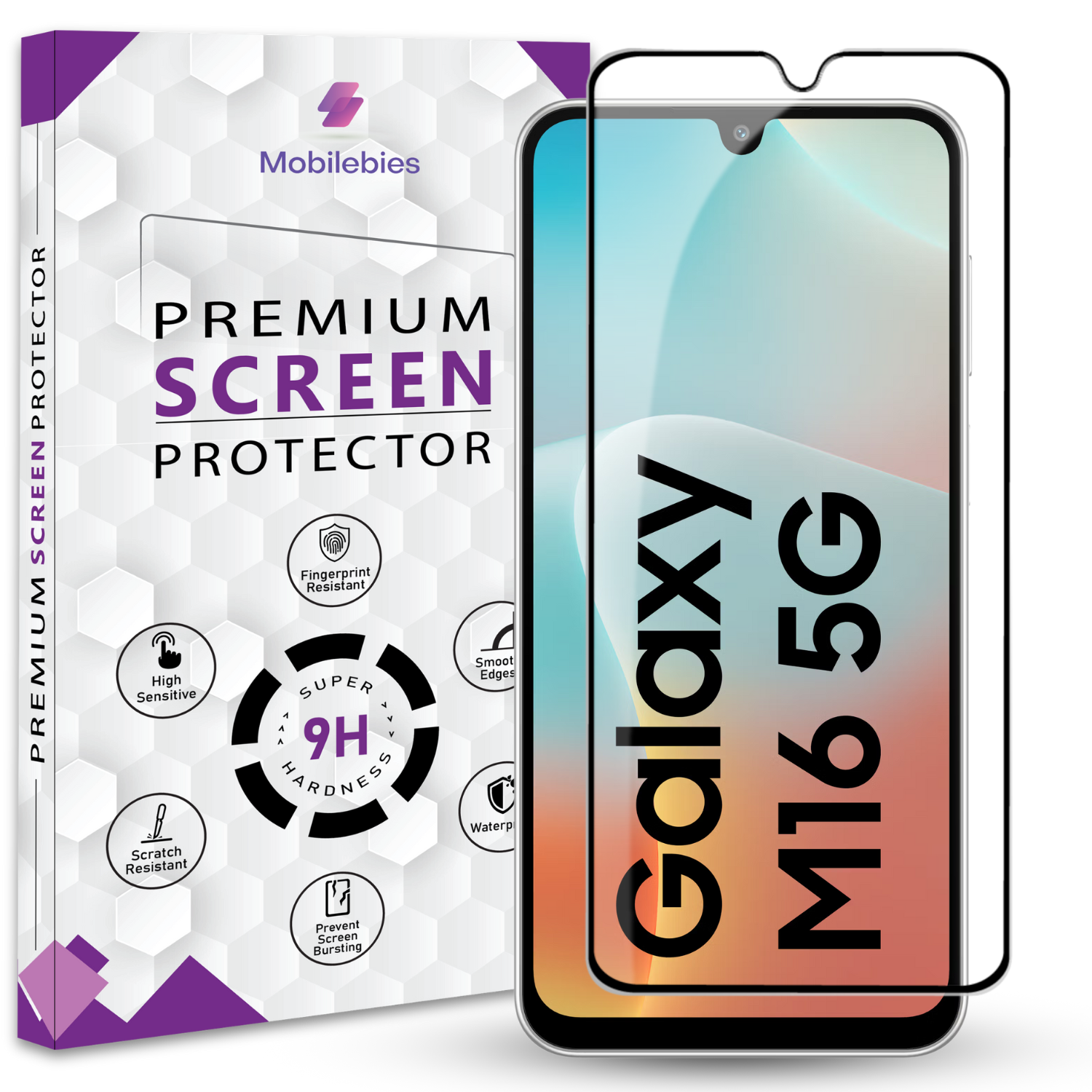Tempered Glass for Samsung M16 Premium Screen Protector Guard