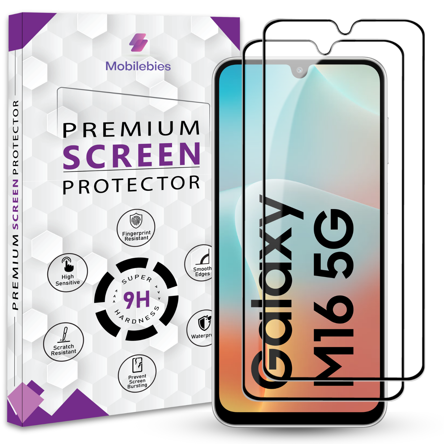 Tempered Glass for Samsung M16 Premium Screen Protector Guard