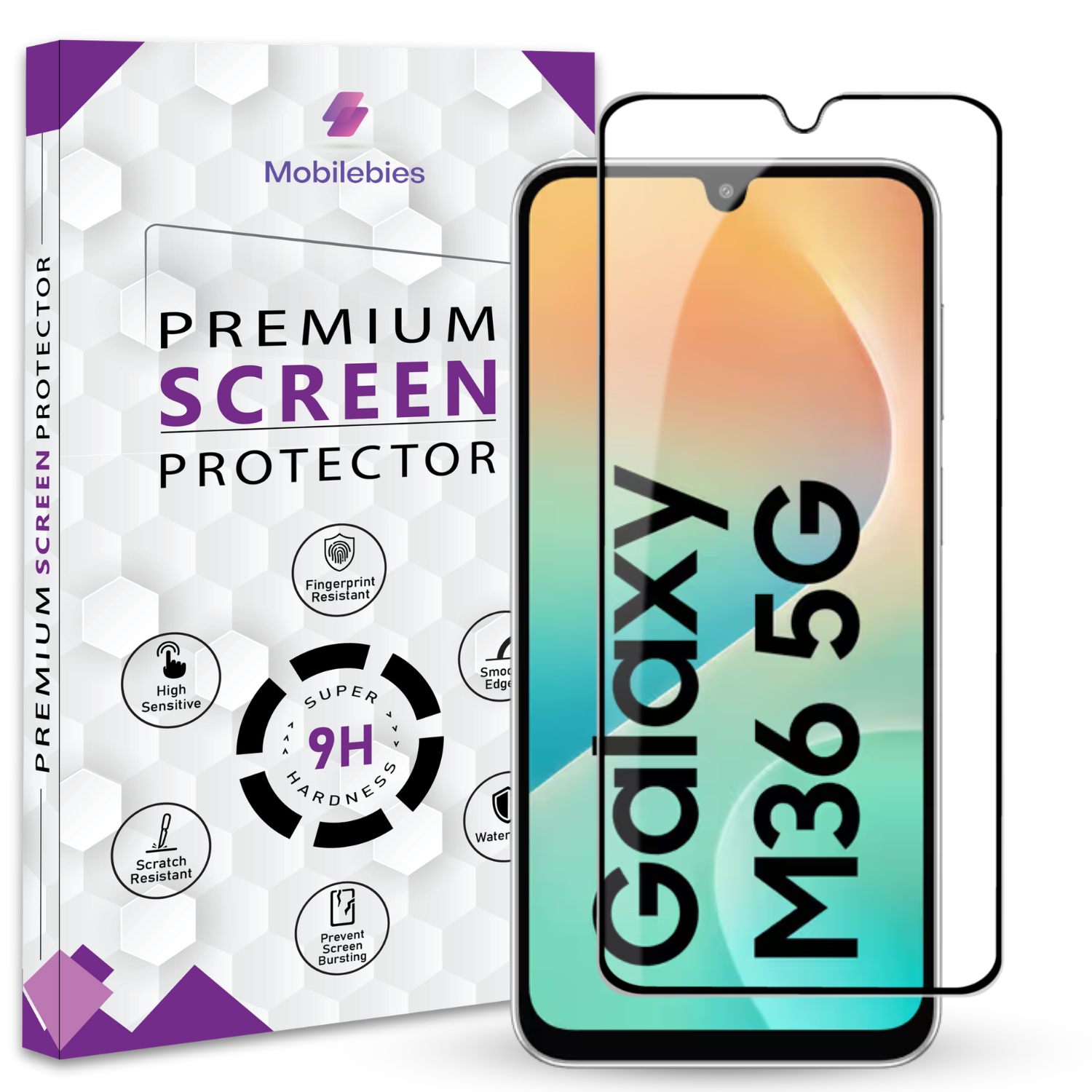 Tempered Glass for Samsung M36 Premium Screen Protector Guard Main image