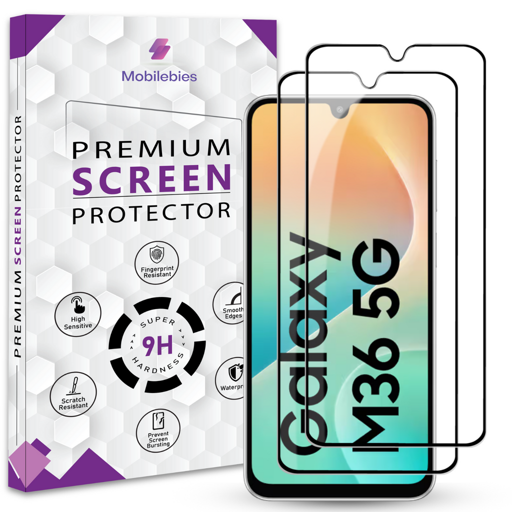 Tempered Glass for Samsung M36 Premium Screen Protector Guard