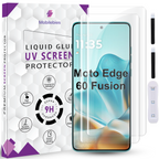 Tempered Glass For Motorola Edge 60 Fusion Premium HD+ UV Glass Screen Protector Guard