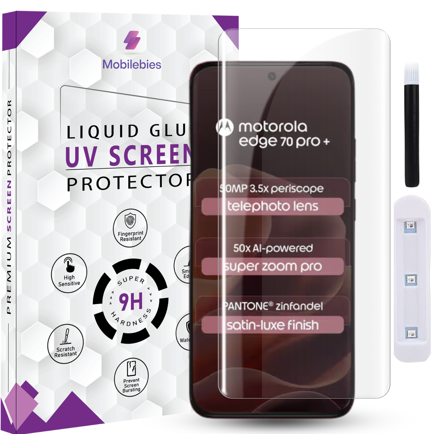 Motorola Edge 70 Pro+ Premium HD+ UV Glass Screen Protector