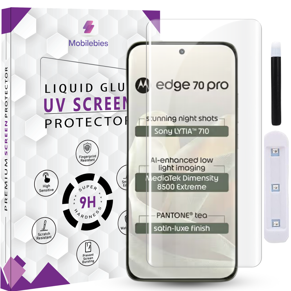 Moto Edge 70 Pro Premium HD+ UV Glass Screen Protector