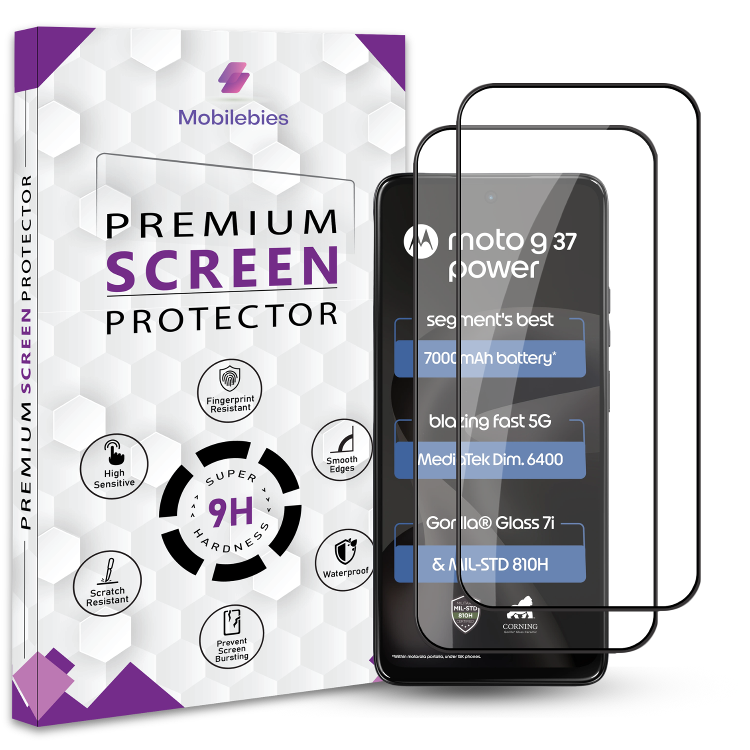 Motorola G37 Power OG Premium Screen Protector Secondary image