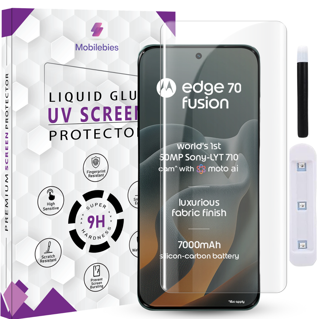 Moto Edge 70 Fusion Premium HD+ UV Glass Screen Protector