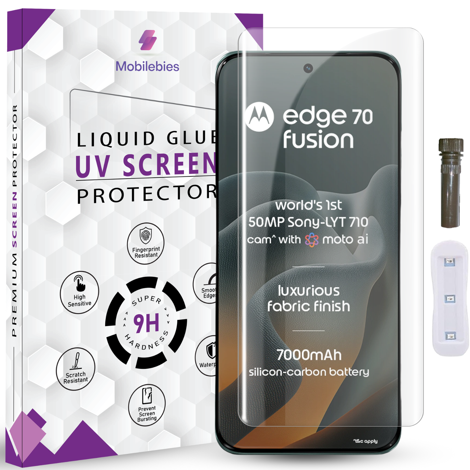 Moto Edge 70 Fusion Advanced HD+ UV Glass Screen Protector Main image