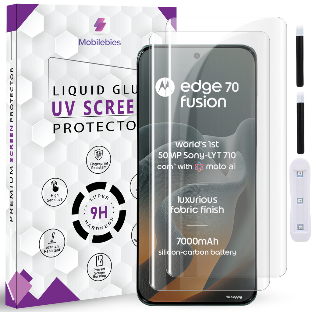 Moto Edge 70 Fusion Premium HD+ UV Glass Screen Protector