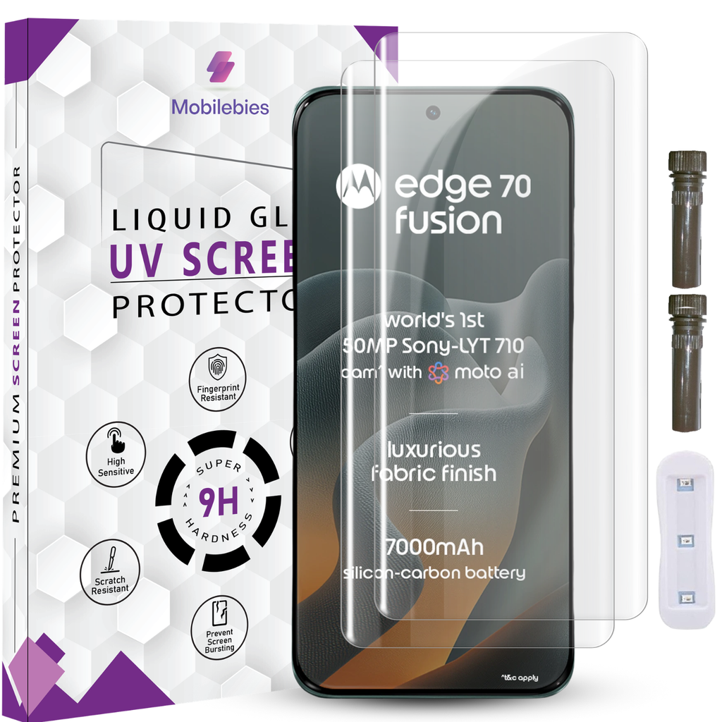 Moto Edge 70 Fusion Advanced HD+ UV Glass Screen Protector