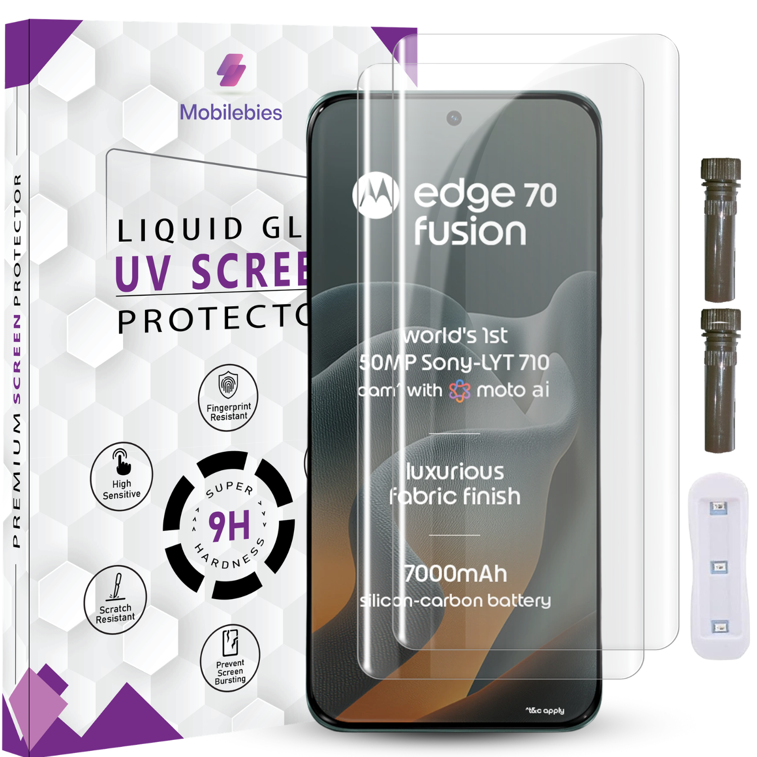 Moto Edge 70 Fusion Advanced HD+ UV Glass Screen Protector