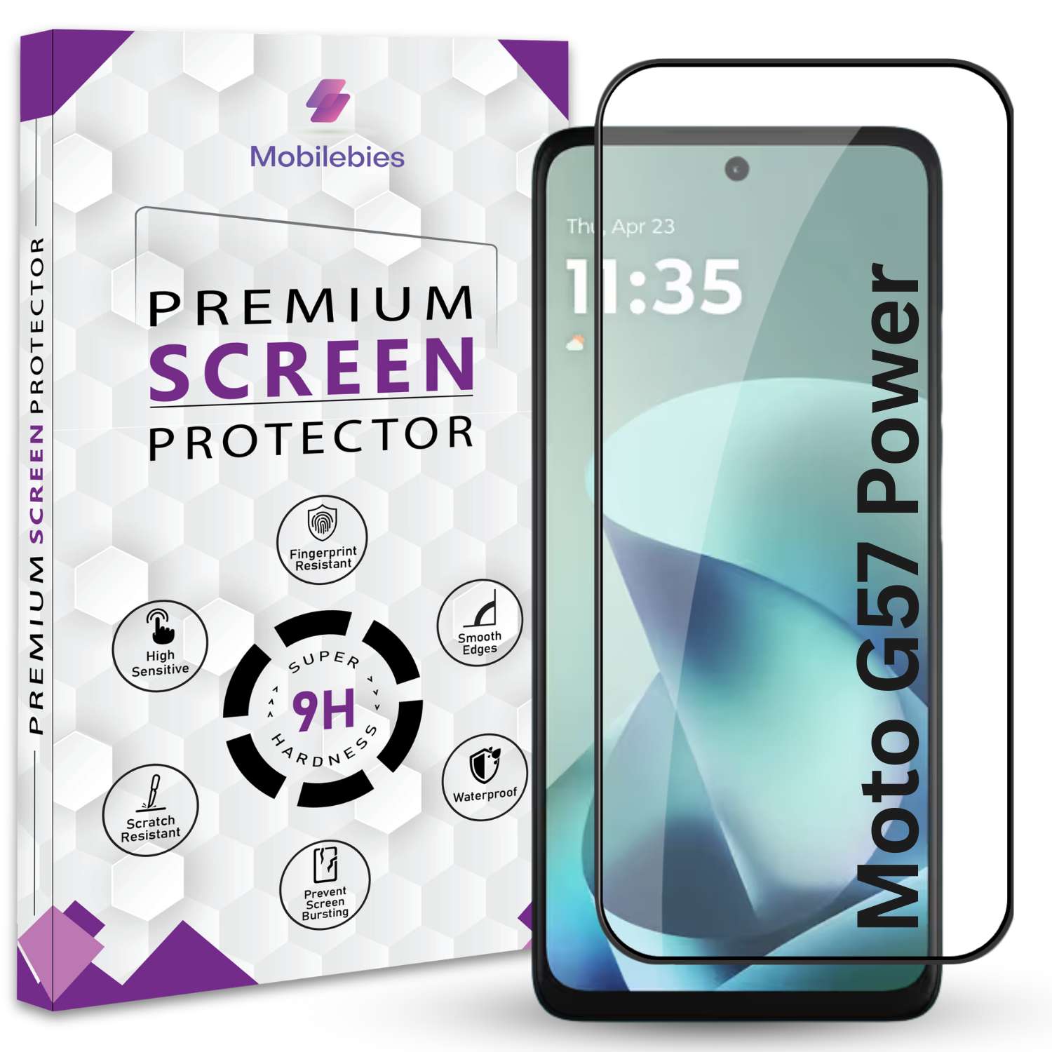 Tempered Glass for Motorola G57 Power Premium Screen Protector Guard Main image