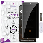 Mobilebies Motorola Signature UVPrivacy Tempered Glass Screen Protector Guard