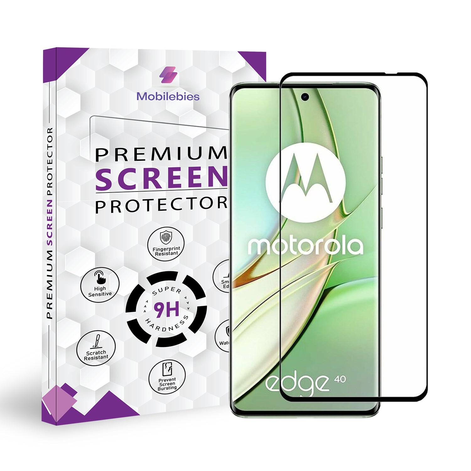 Motorola Edge 40 Full Glue Curved Screen Protector Main image