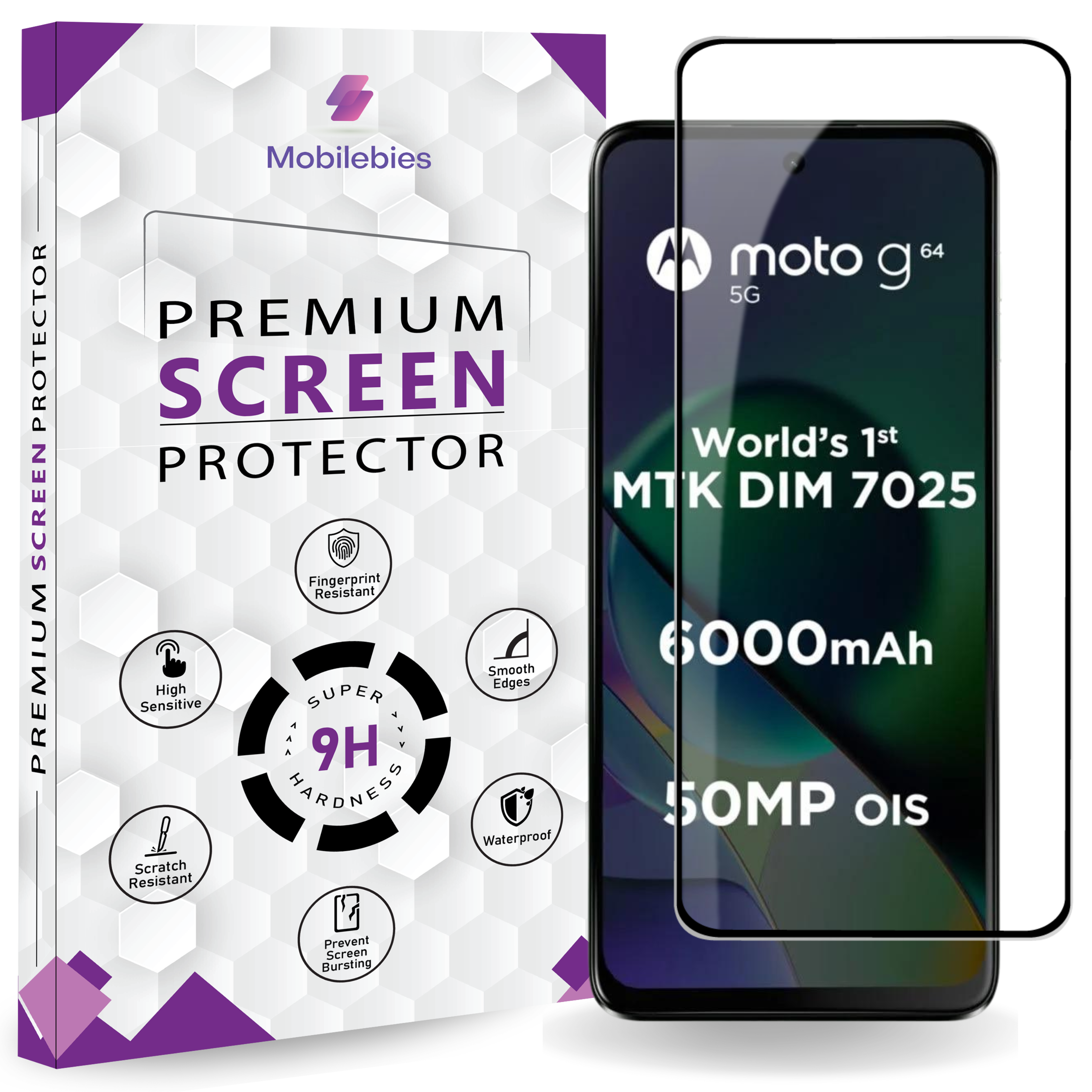 Motorola G64 5G OG Premium Screen Protector Main image