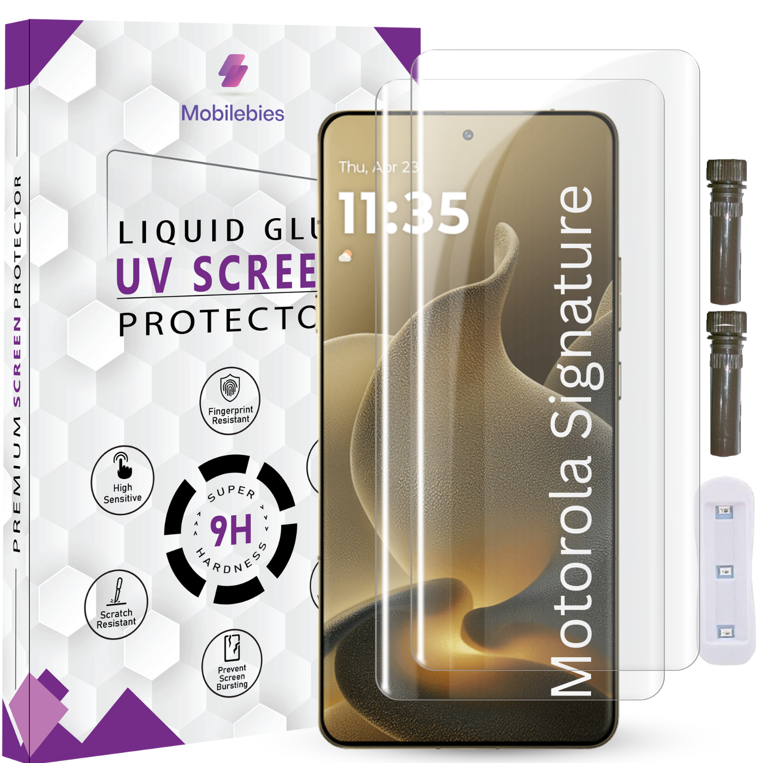 Motorola Signature Advanced HD+ UV Glass Screen Protector Secondary image