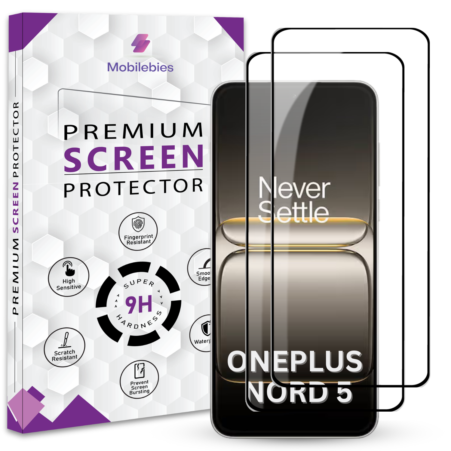 Tempered Glass for Oneplus Nord 5 Premium Screen Protector Guard