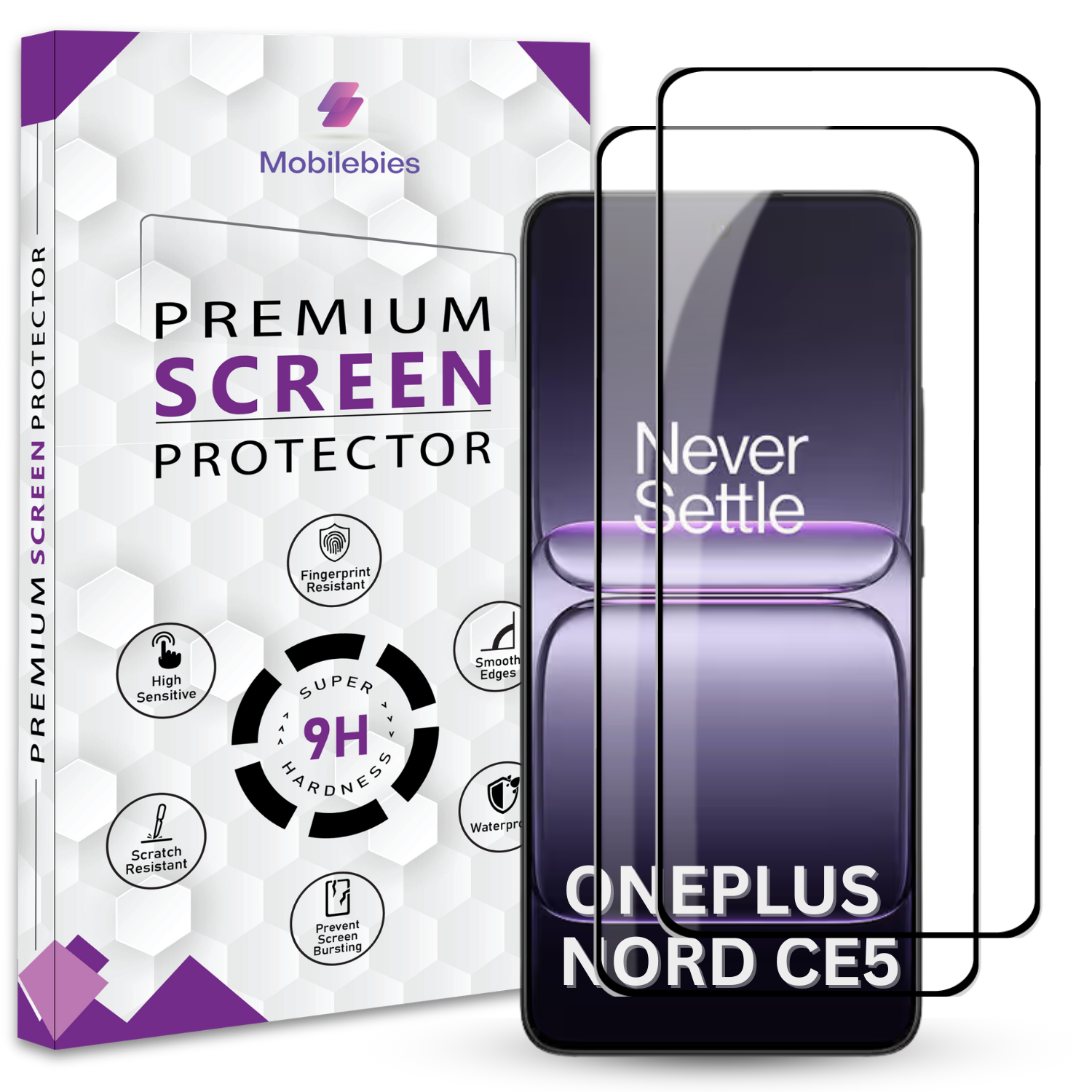 Tempered Glass for Oneplus Nord CE5 Premium Screen Protector Guard