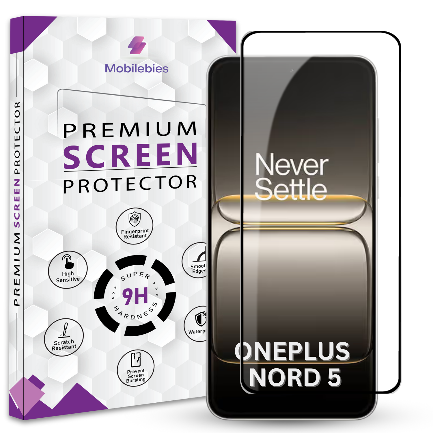 Tempered Glass for Oneplus Nord 5 Premium Screen Protector Guard Main image