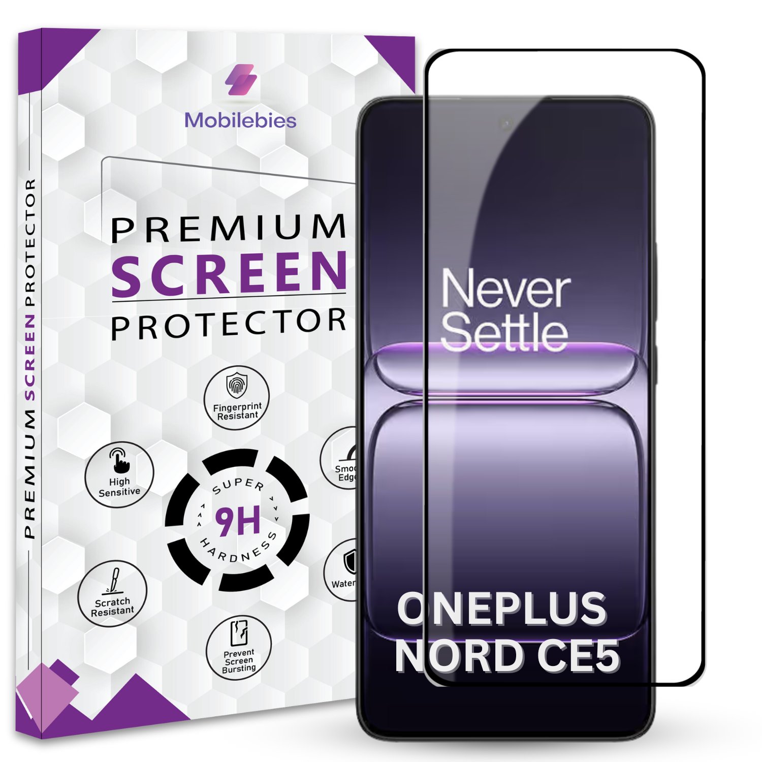 Tempered Glass for Oneplus Nord CE5 Premium Screen Protector Guard Main image