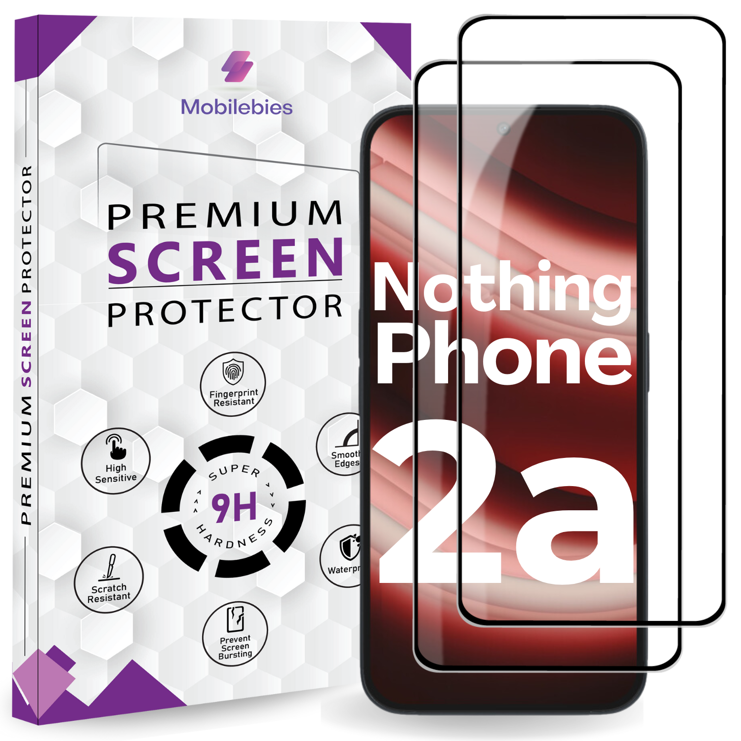 Tempered Glass for Nothing Phone 2A Premium Screen Protector Guard Secondary image