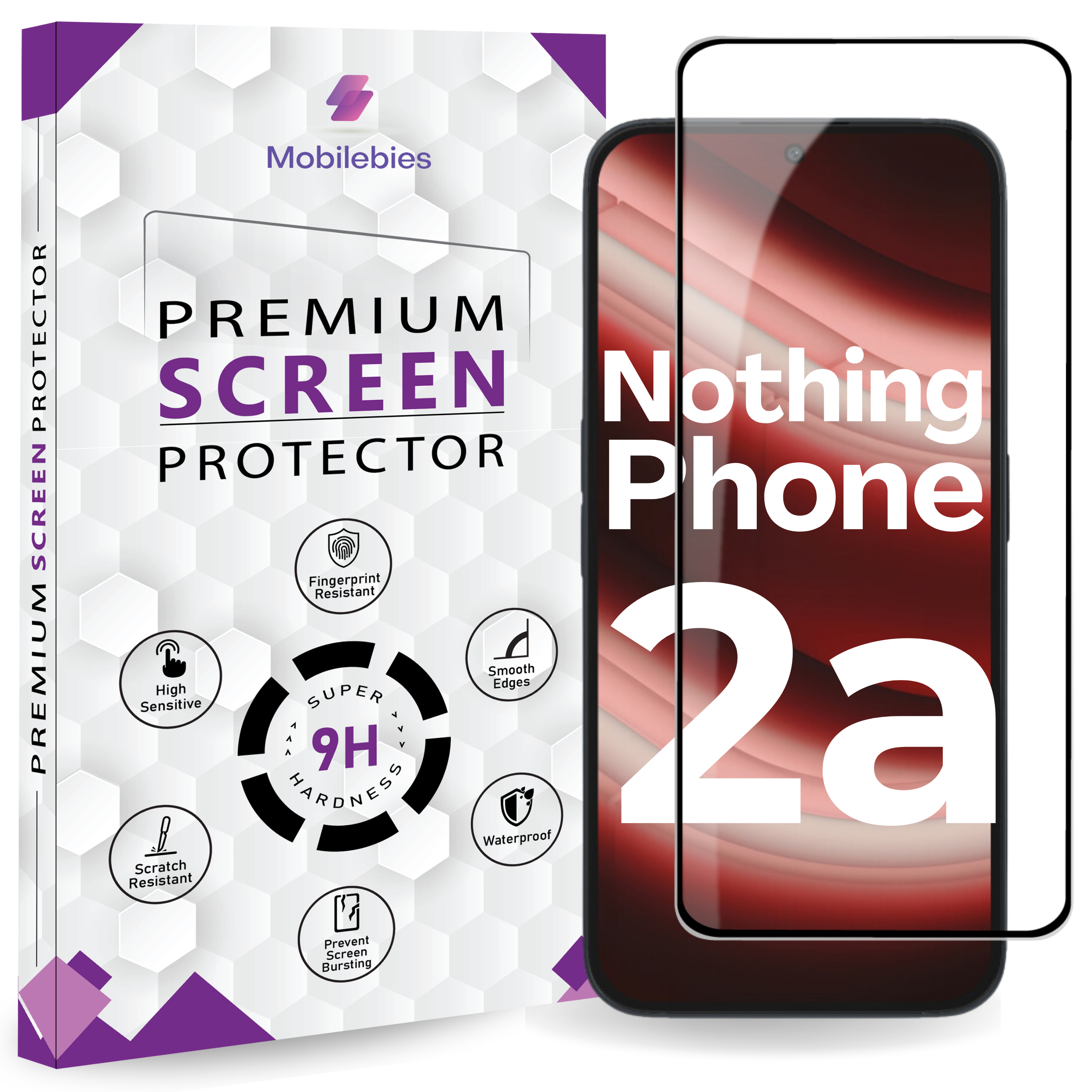 Tempered Glass for Nothing Phone 2A Premium Screen Protector Guard Main image