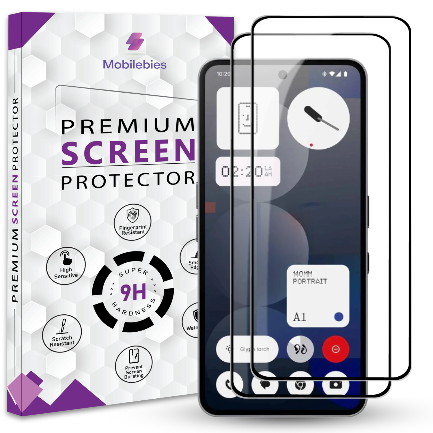 Tempered Glass for Nothing Phone 3a Pro Premium Screen Protector Guard