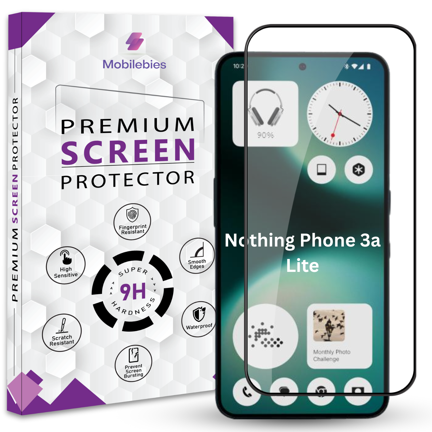 Tempered Glass for Nothing Phone 3a Lite Premium Screen Protector Guard Main image