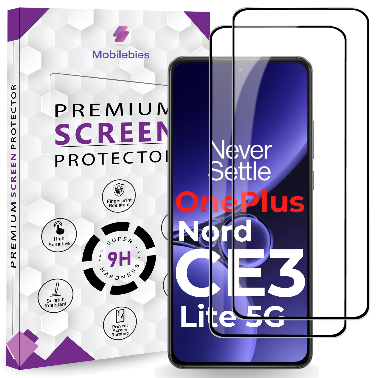 Tempered Glass for Nord CE3 Lite Premium Screen Protector Guard Secondary image