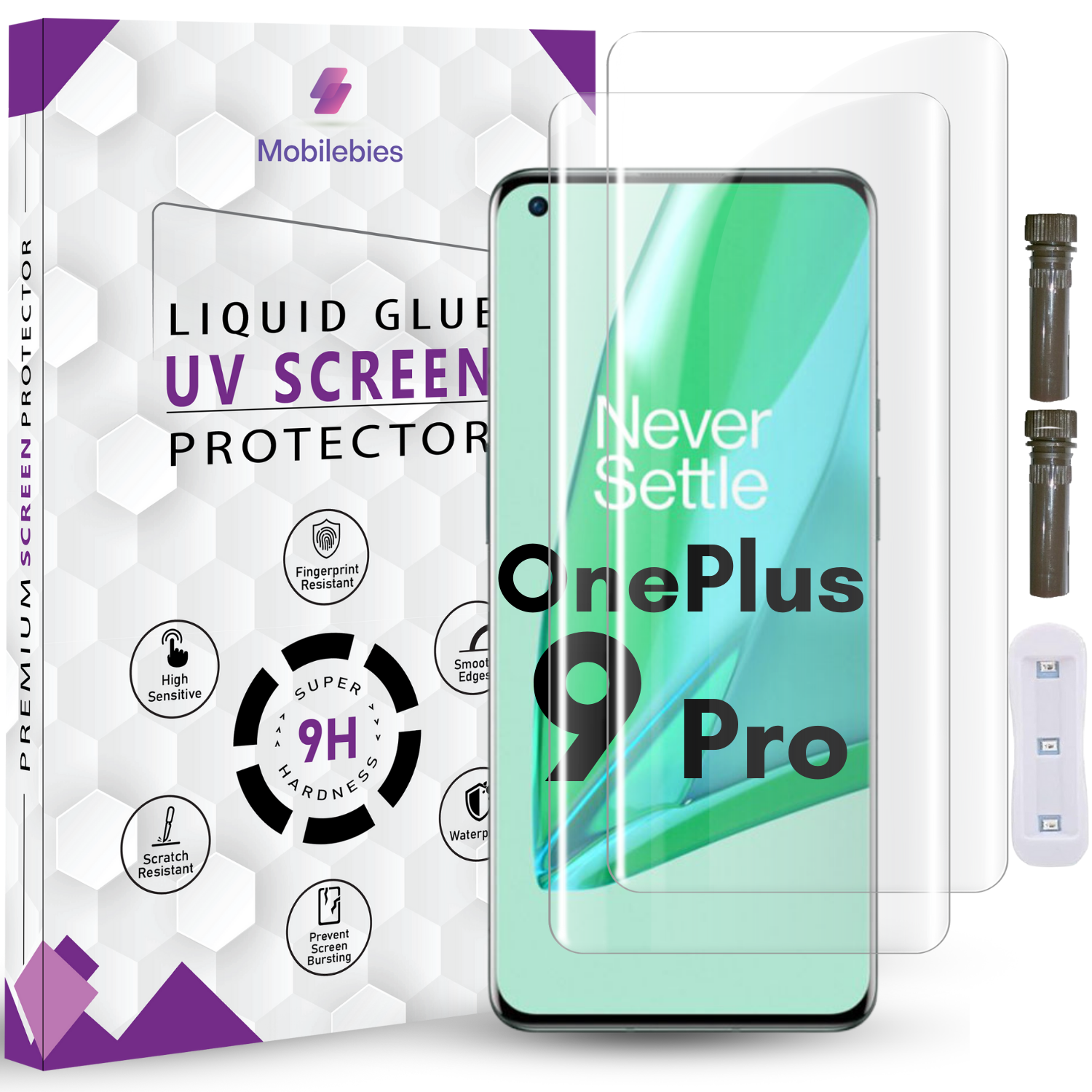 Tempered Glass For Oneplus10 Pro Advanced HD+ UV Glass Screen Protector Guard Secondary image