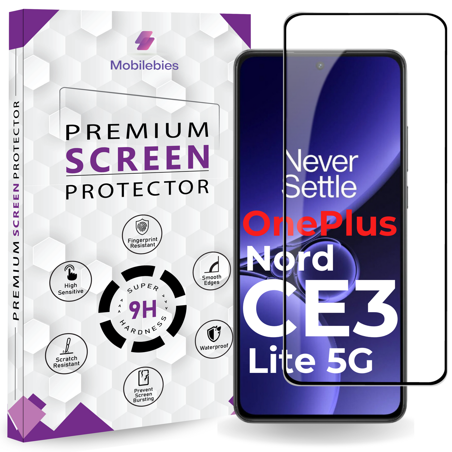 Tempered Glass for Nord CE3 Lite Premium Screen Protector Guard