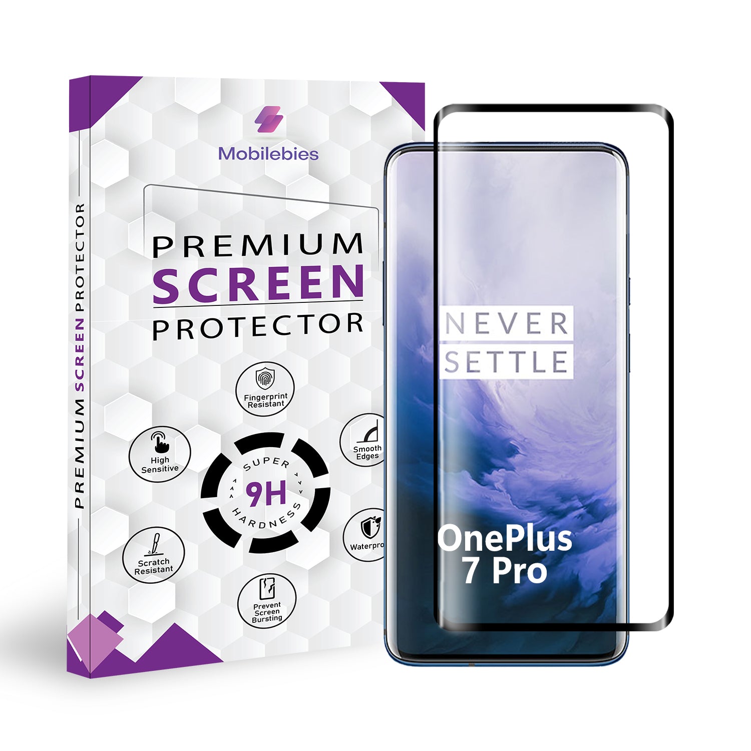 Oneplus 7 Pro Full Glue Curved Screen Protector Main image