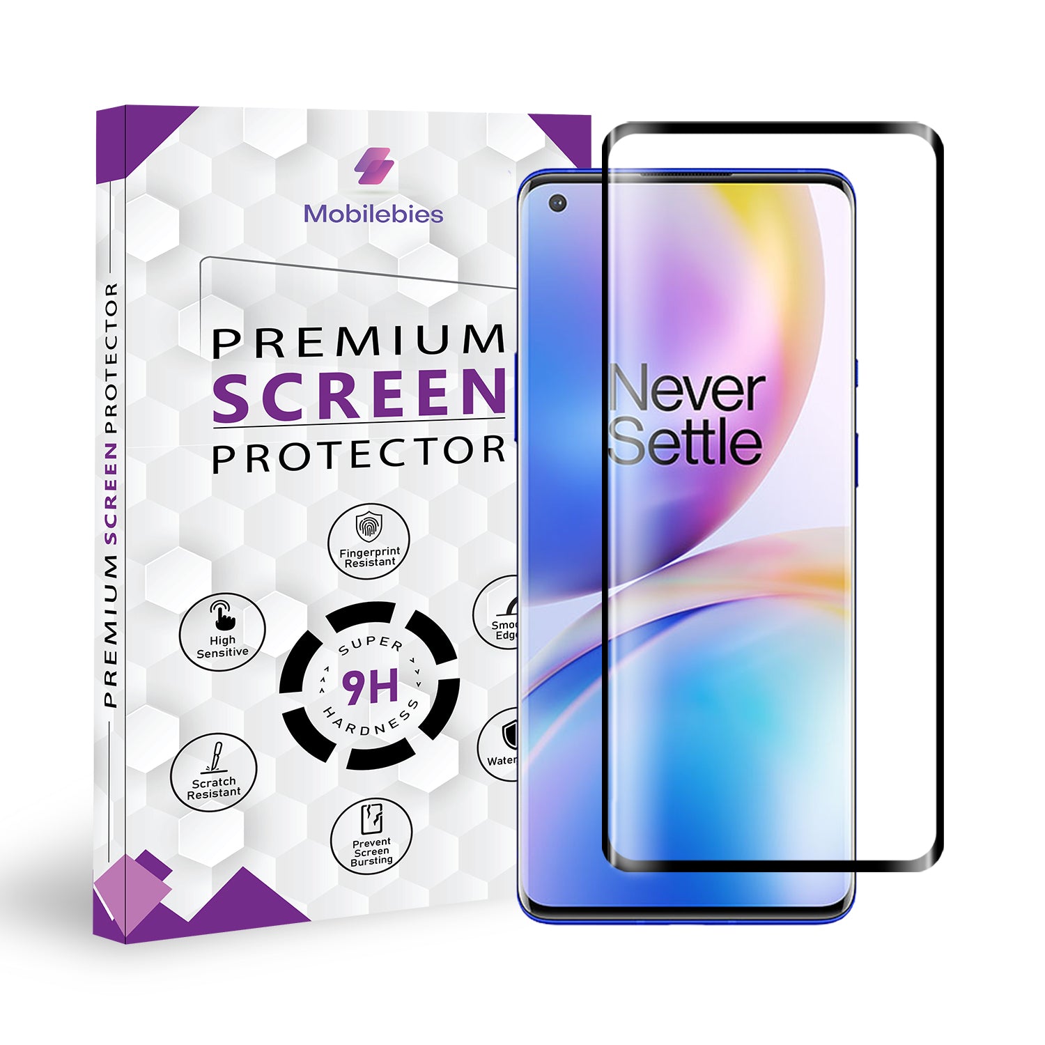 Oneplus 8 Pro Full Glue Curved Screen Protector Main image
