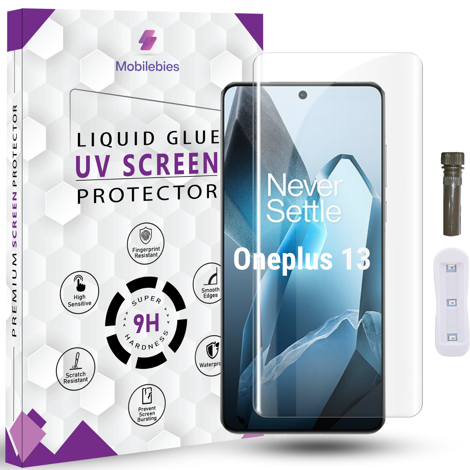 Tempered Glass For Oneplus 13 Advanced HD+ UV Glass Screen Protector Guard Main image