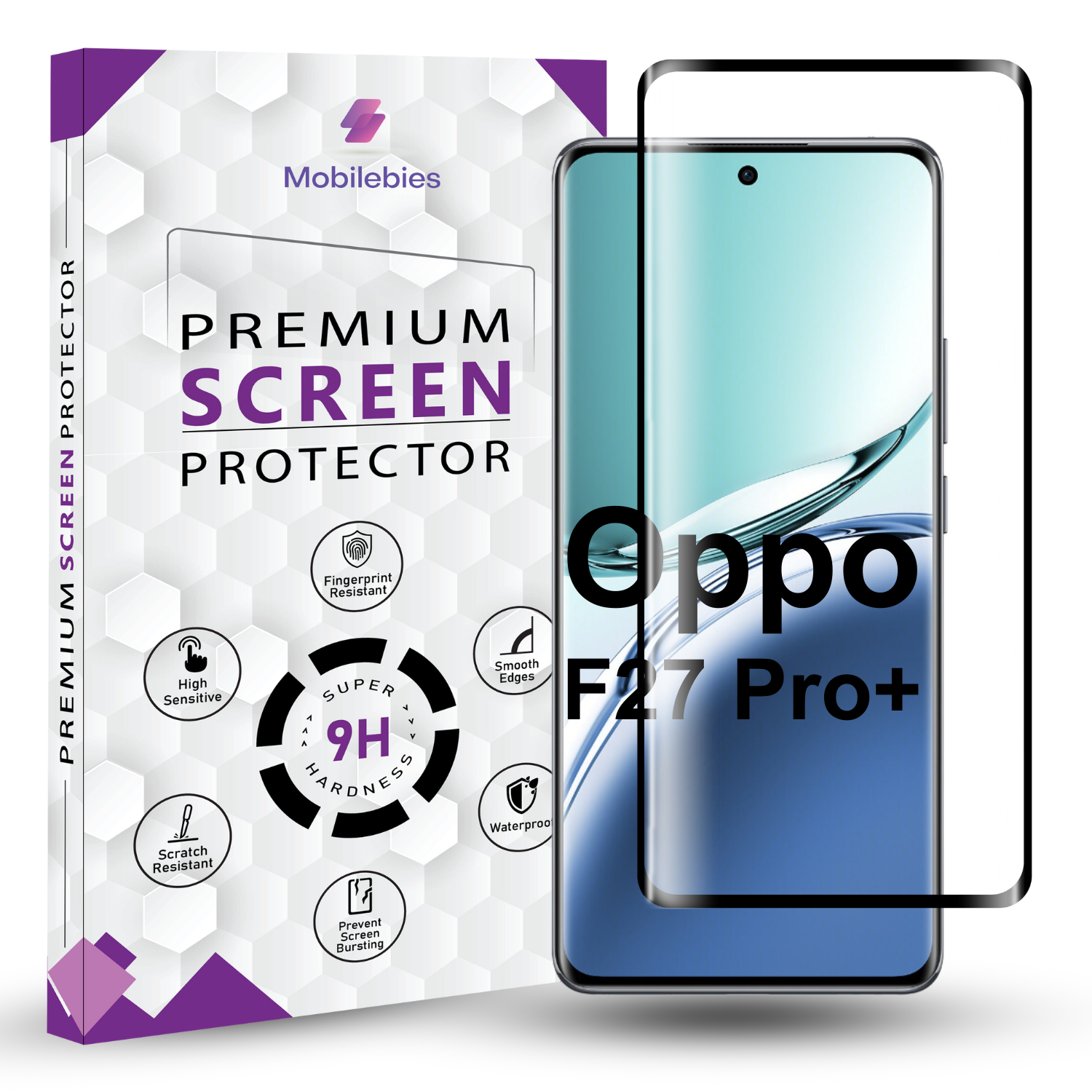 Oppo F27 Pro Plus Full Glue Screen Protector Main image