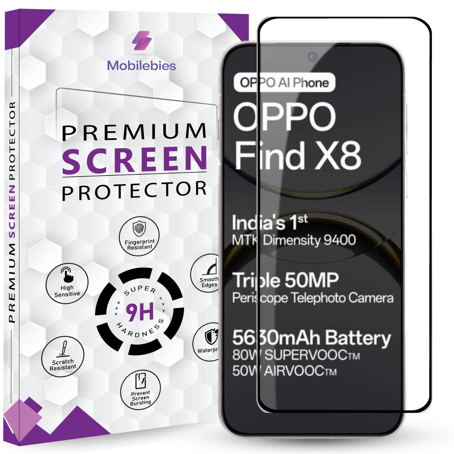 Tempered Glass for Oppo Find X8 Premium Screen Protector Guard Main image