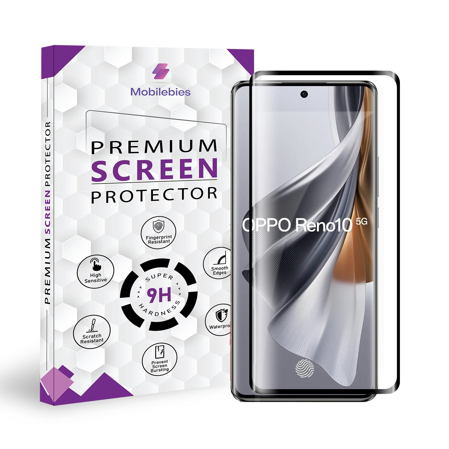 Oppo Reno 10 / Oppo Reno 10 Pro / Oppo Reno 10 Pro Plus Full Glue Curved Screen Protector Main image
