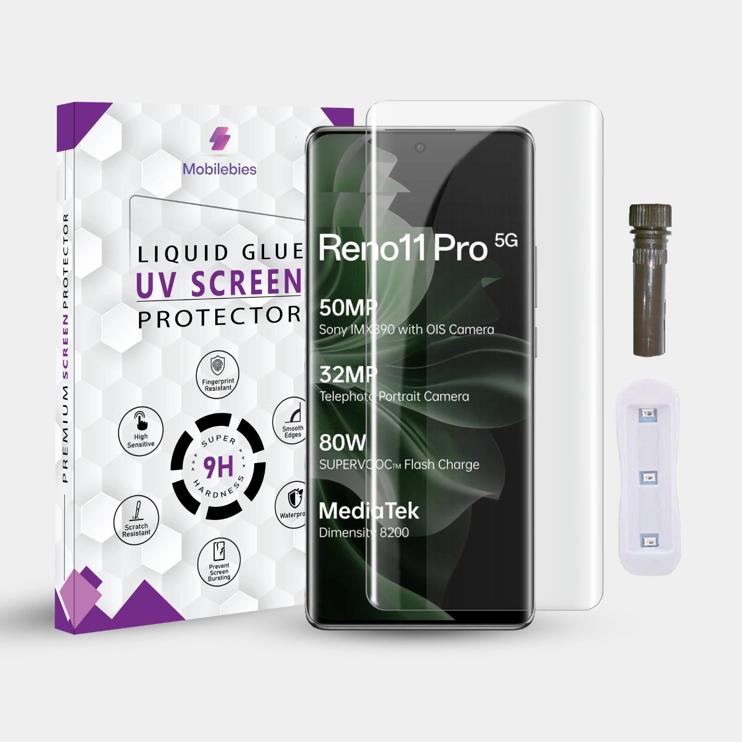 Oppo Reno 11 / Reno 11 Pro/Reno 11 Pro Plus Advanced UV Screen Protector Tempered Glass Main image