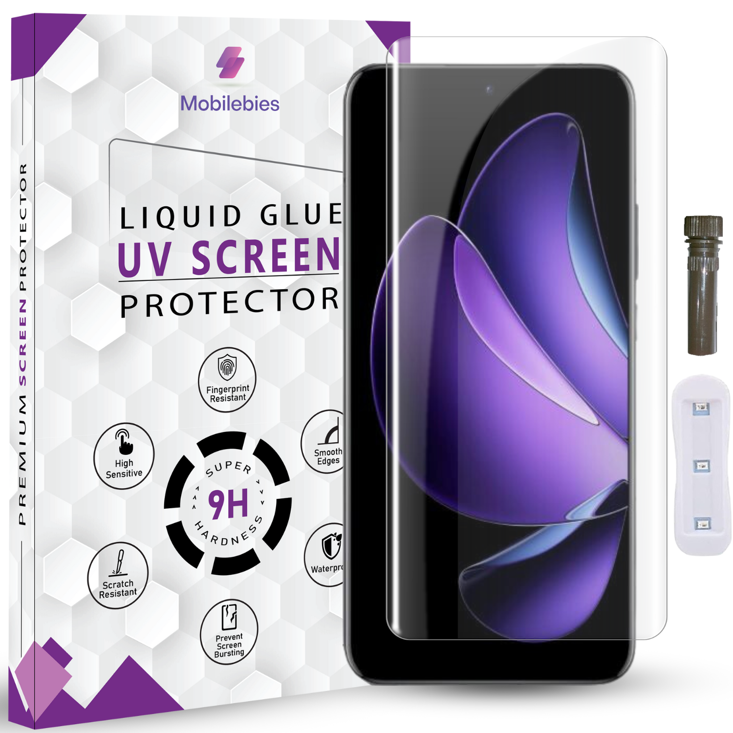 Tempered Glass For Oppo Reno 13 Pro Advanced HD+ UV Glass Screen Protector Guard Main image