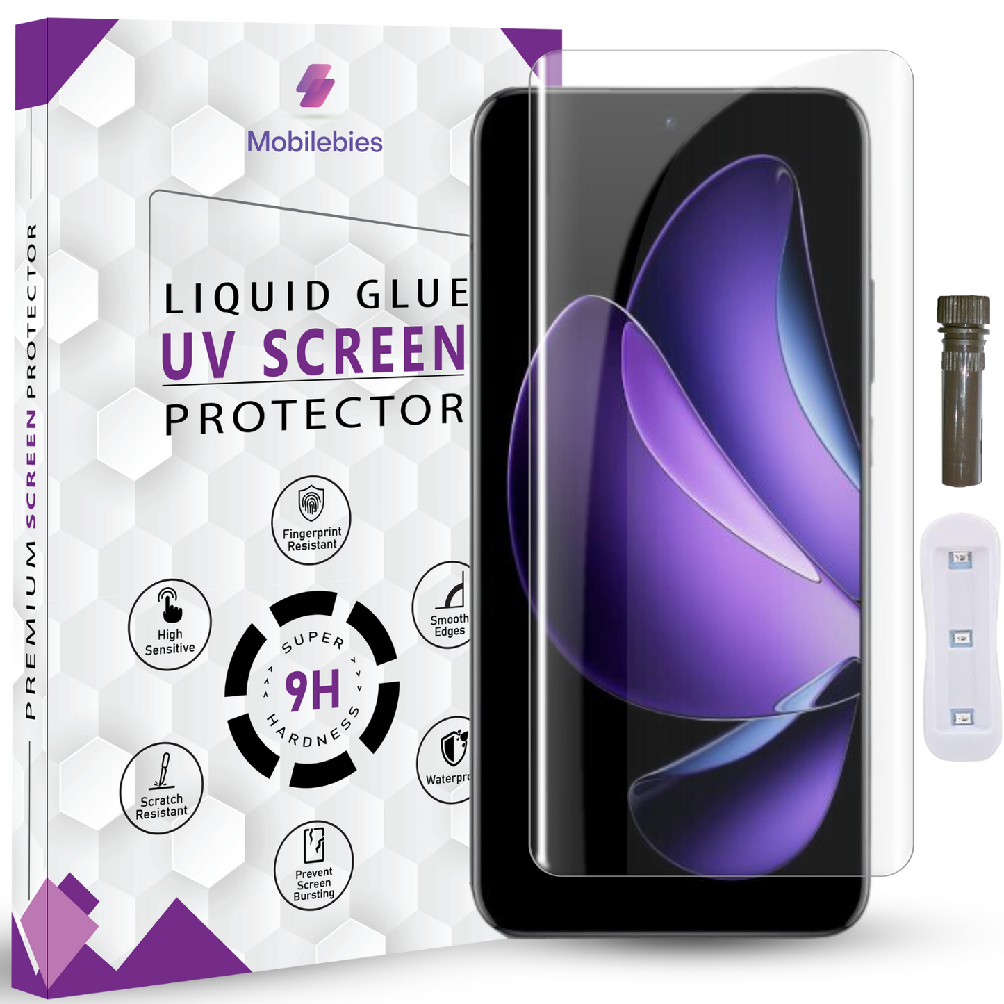 Tempered Glass For Oppo Reno 13 Pro Advanced HD+ UV Glass Screen Protector Guard