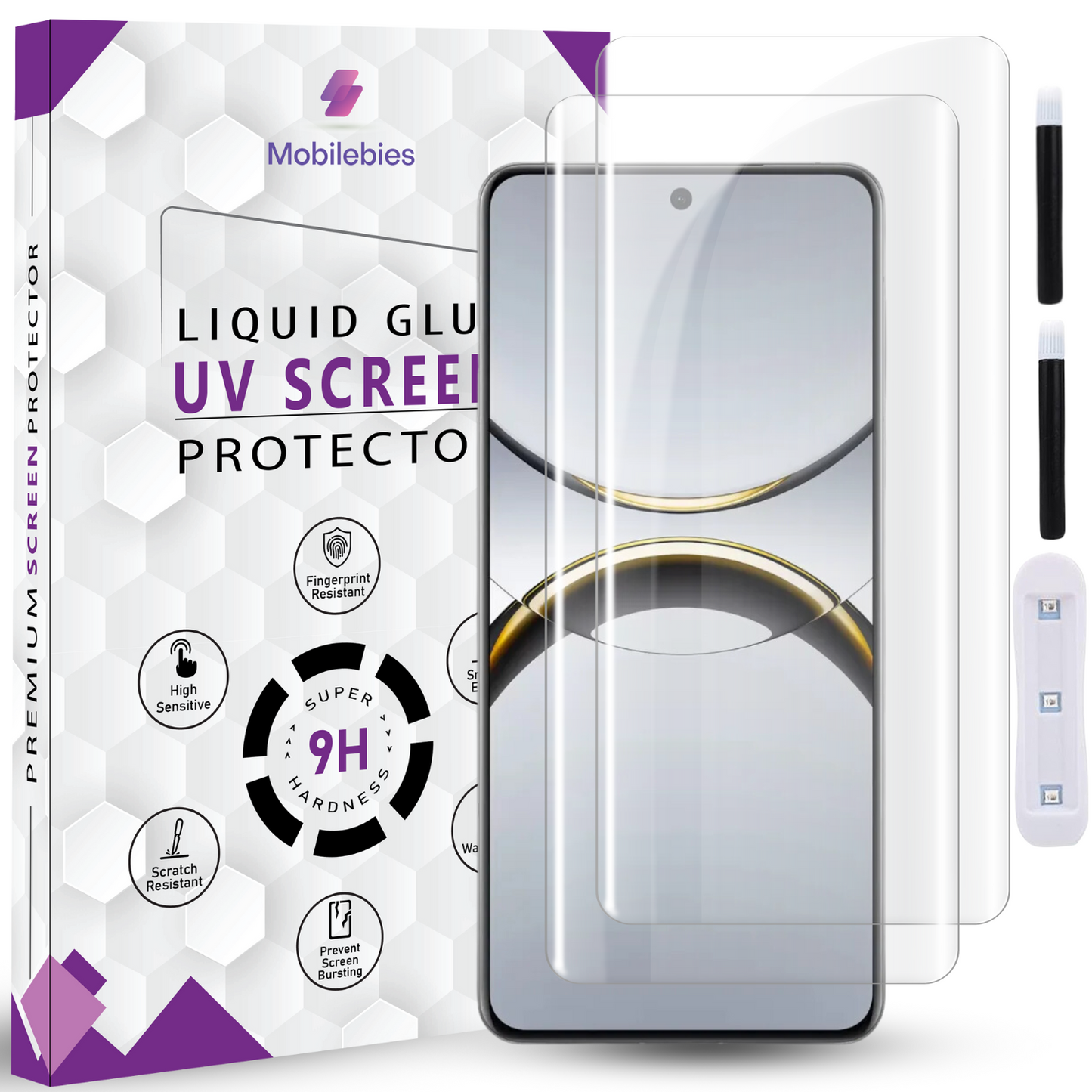 Tempered Glass For Oppo Find X8 Pro Premium HD+ UV Glass Screen Protector Guard