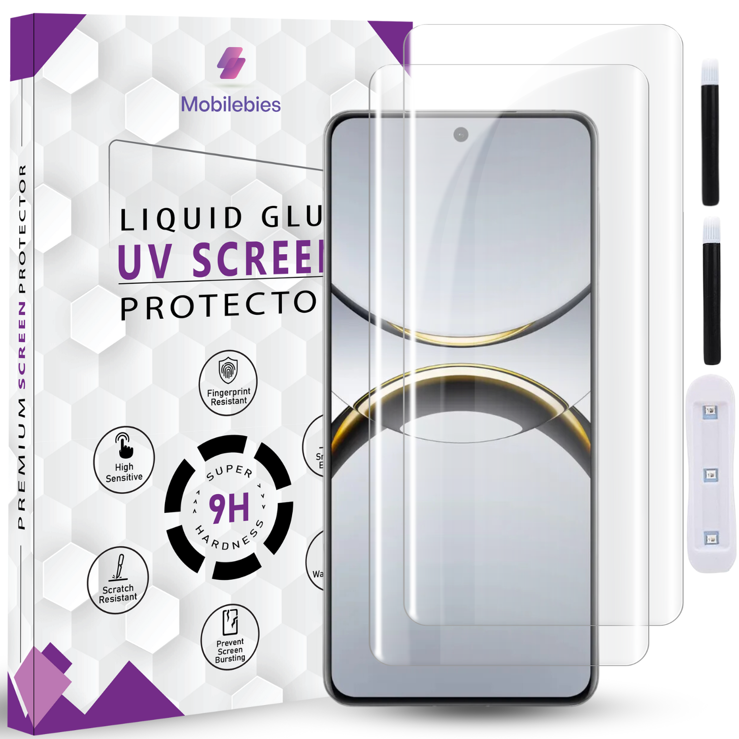Tempered Glass For Oppo Find X8 Pro Premium HD+ UV Glass Screen Protector Guard Secondary image