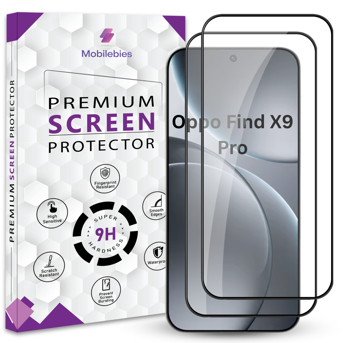 Tempered Glass for Oppo Find X9 Pro Premium Screen Protector Guard