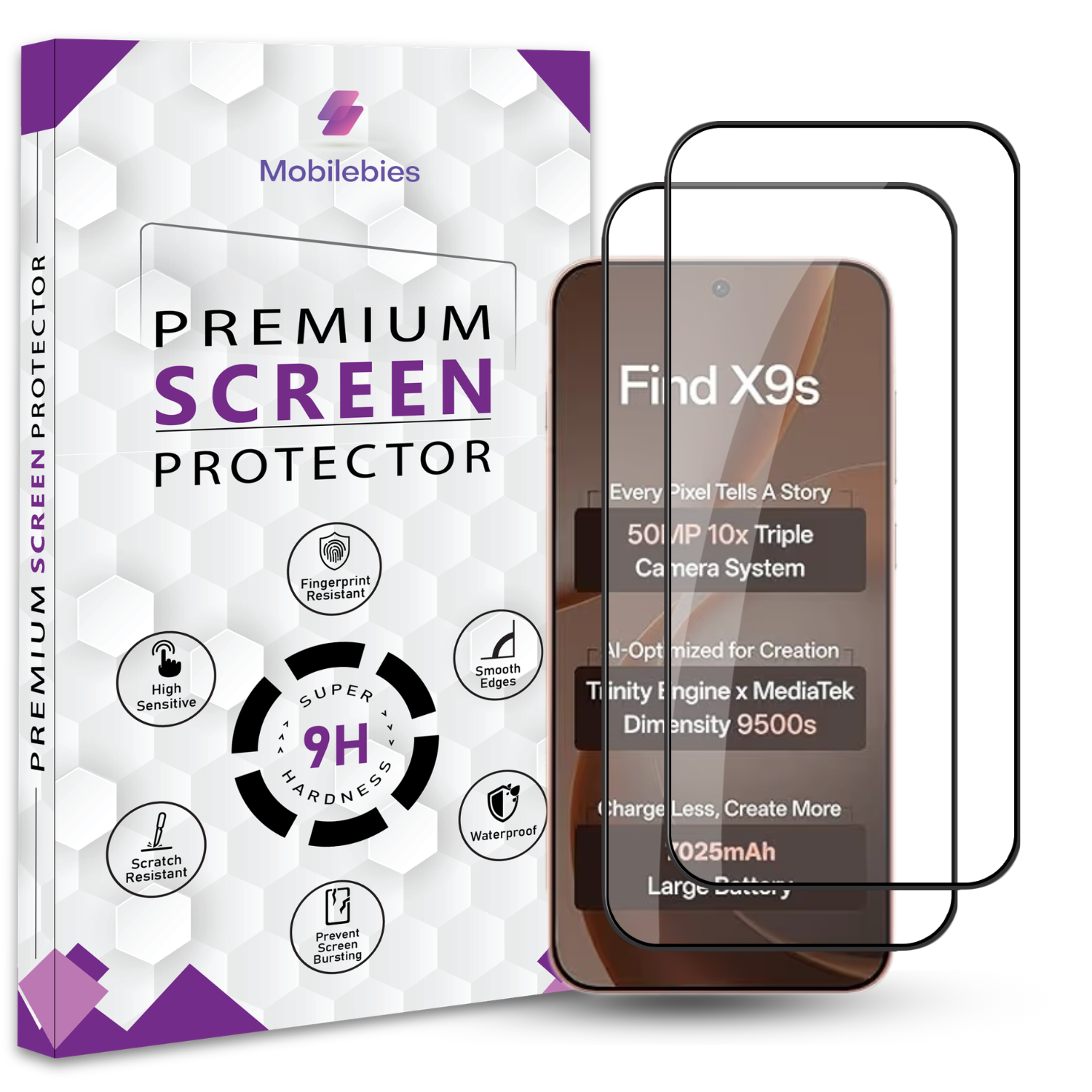 Oppo Find X9s OG Premium Screen Protector Secondary image