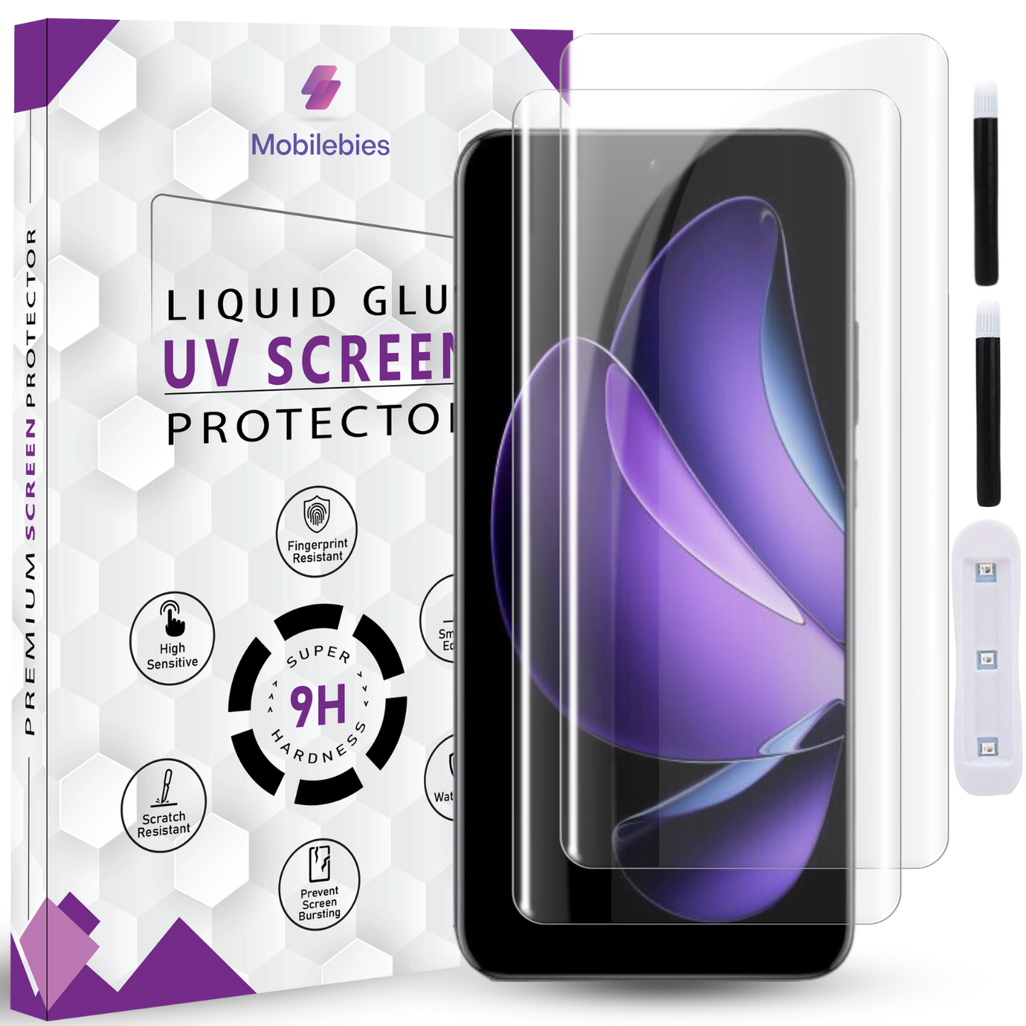 Tempered Glass For Oppo Reno 13 Pro Premium HD+ UV Glass Screen Protector Guard