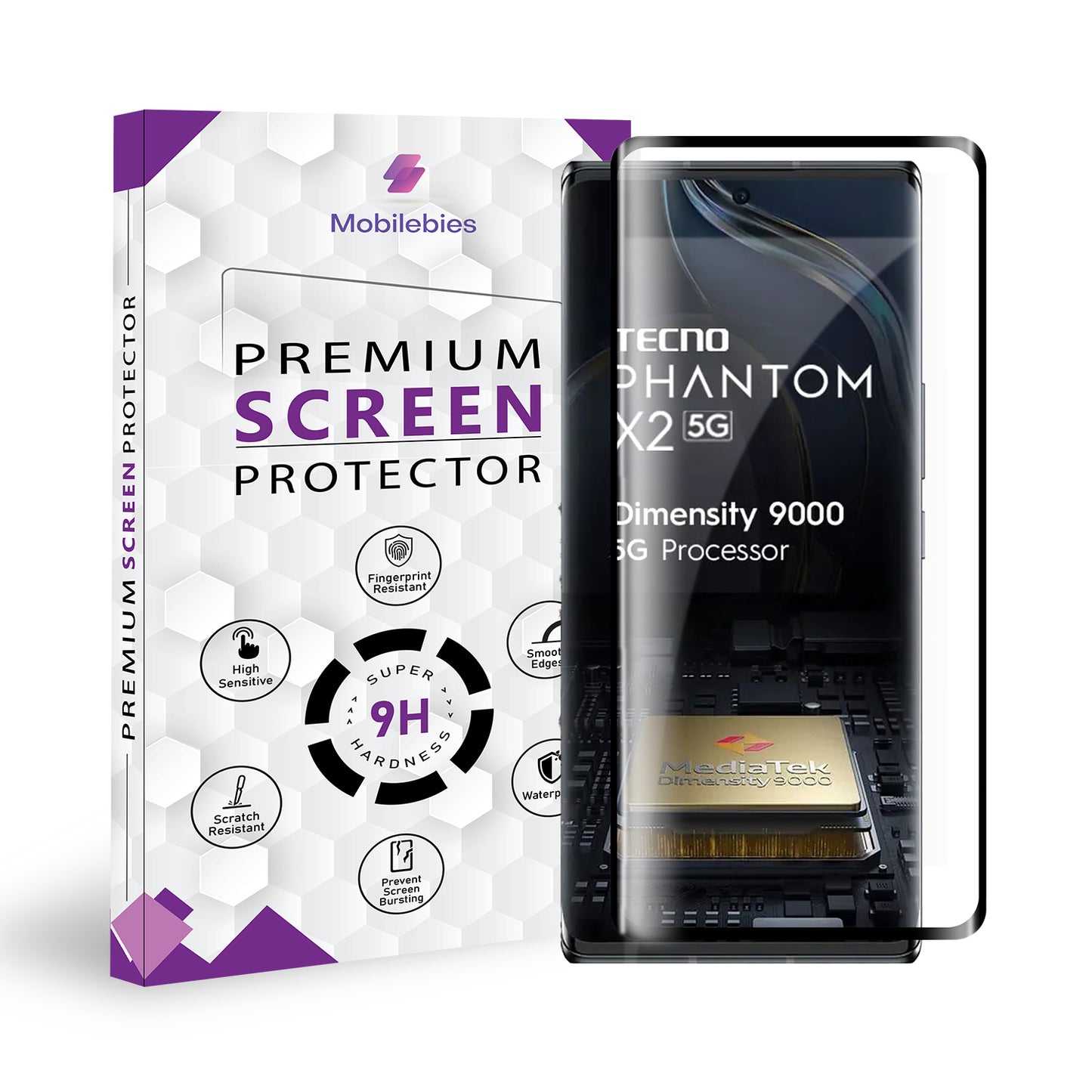 Phantom X2 Full Glue Curved Screen Protector Tempered Glass