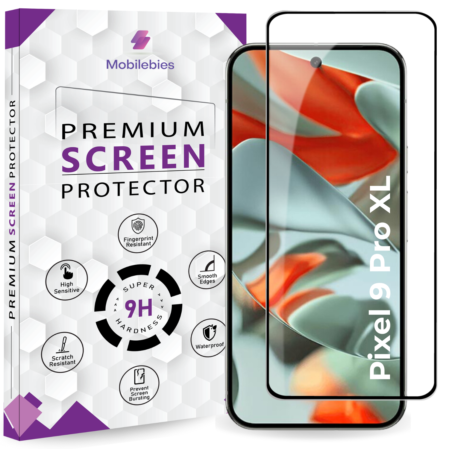 google pixel 9 pro xl tempered glass screen protector